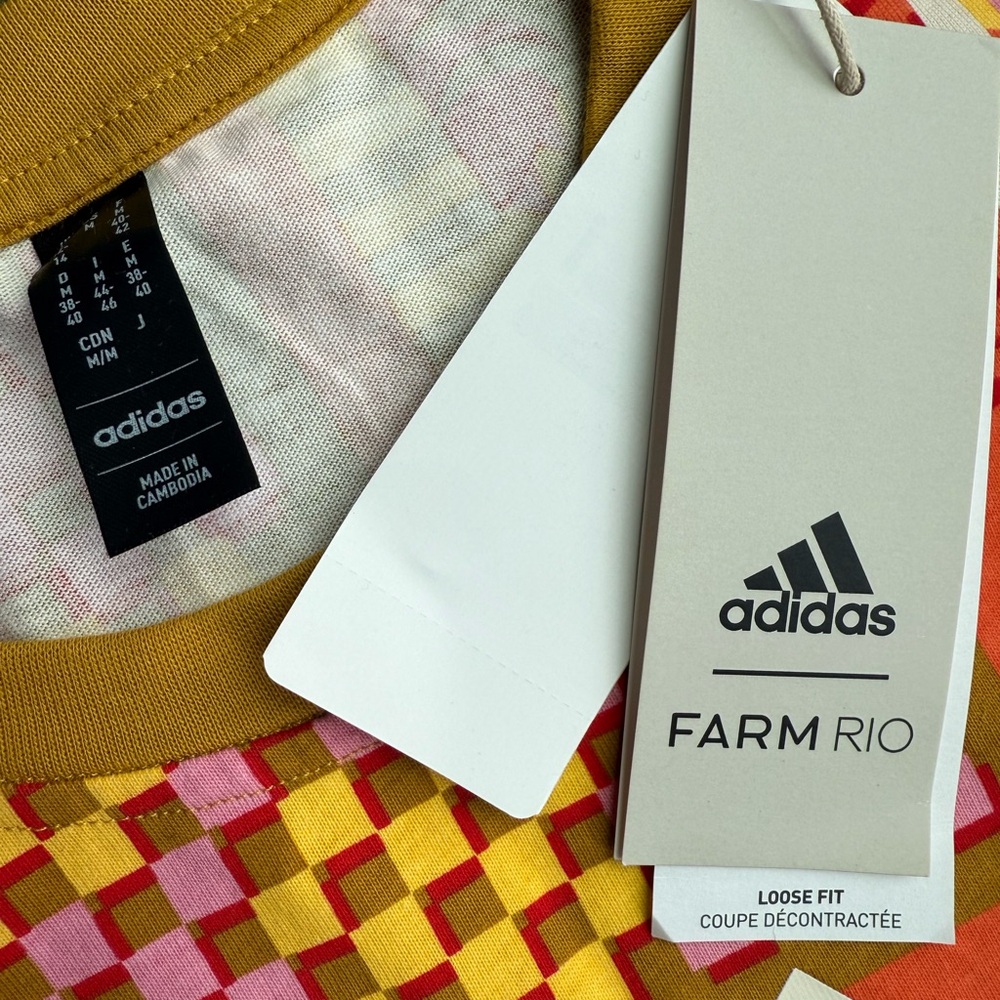 Farm Rio by Adidas Colorful Patterned Dress Size Medium-B2 - Picture 5 of 8